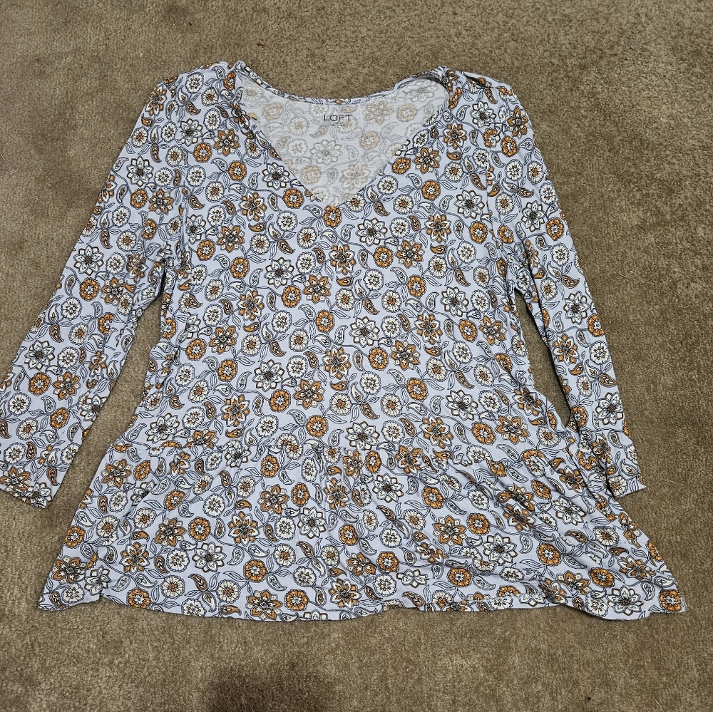 Womens 3/4 sleeve blouse